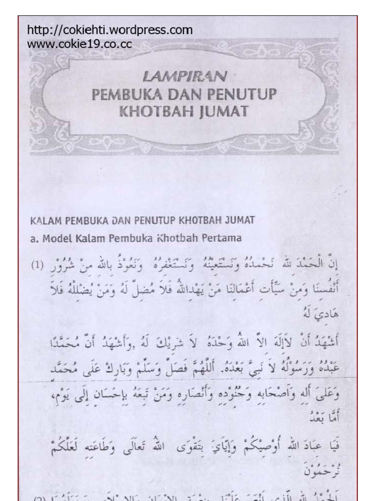 Khutbah Bahasa Jawa Nu