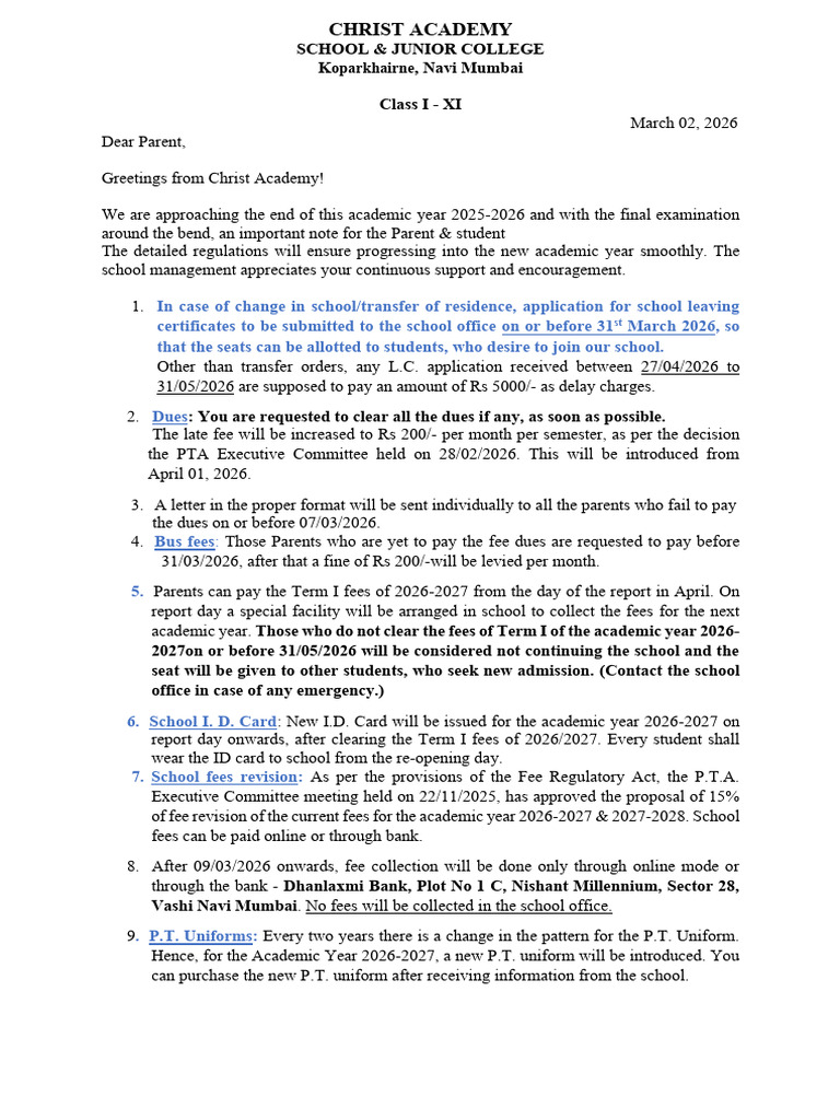 SSC - Final Examination - 2026 - I - XI | PDF