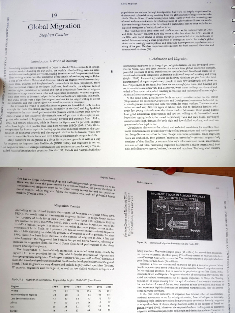 Migration ( Stephen Castles ) | PDF | Migrant Worker | Human Migration