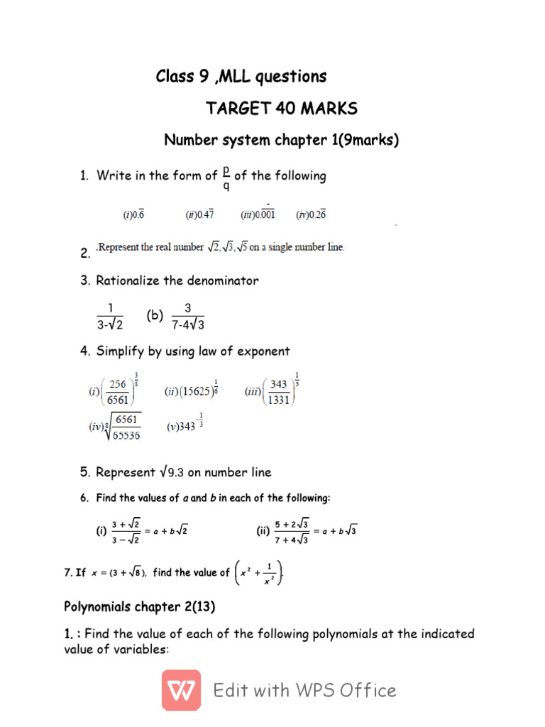 MLL-IX | PDF | Rectangle | Mathematics