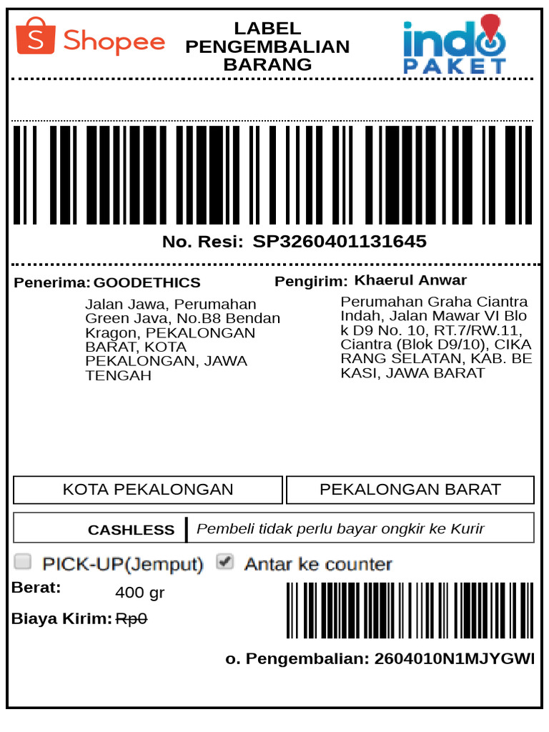 Get Return Label | PDF