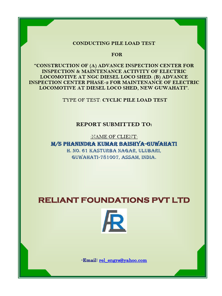 New Guwahati (Cyclic Pile Load Test) 09.02.2026 | PDF