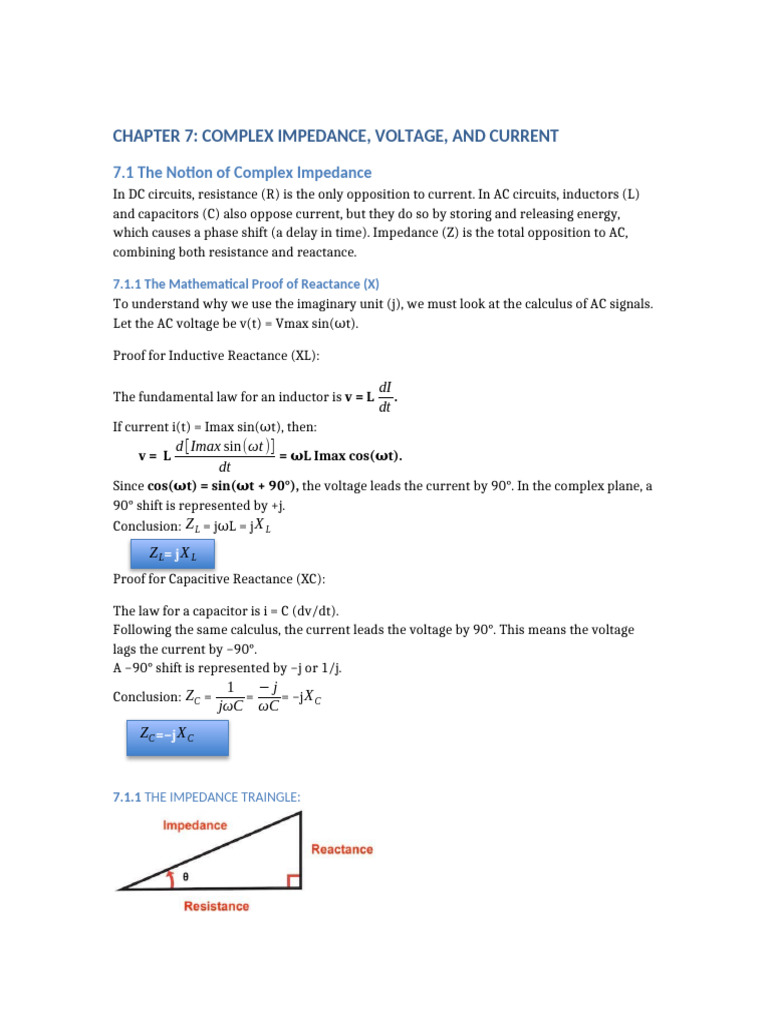 AC Circuit Theory Ch7 Ch8 | PDF | Electrical Impedance | Inductor