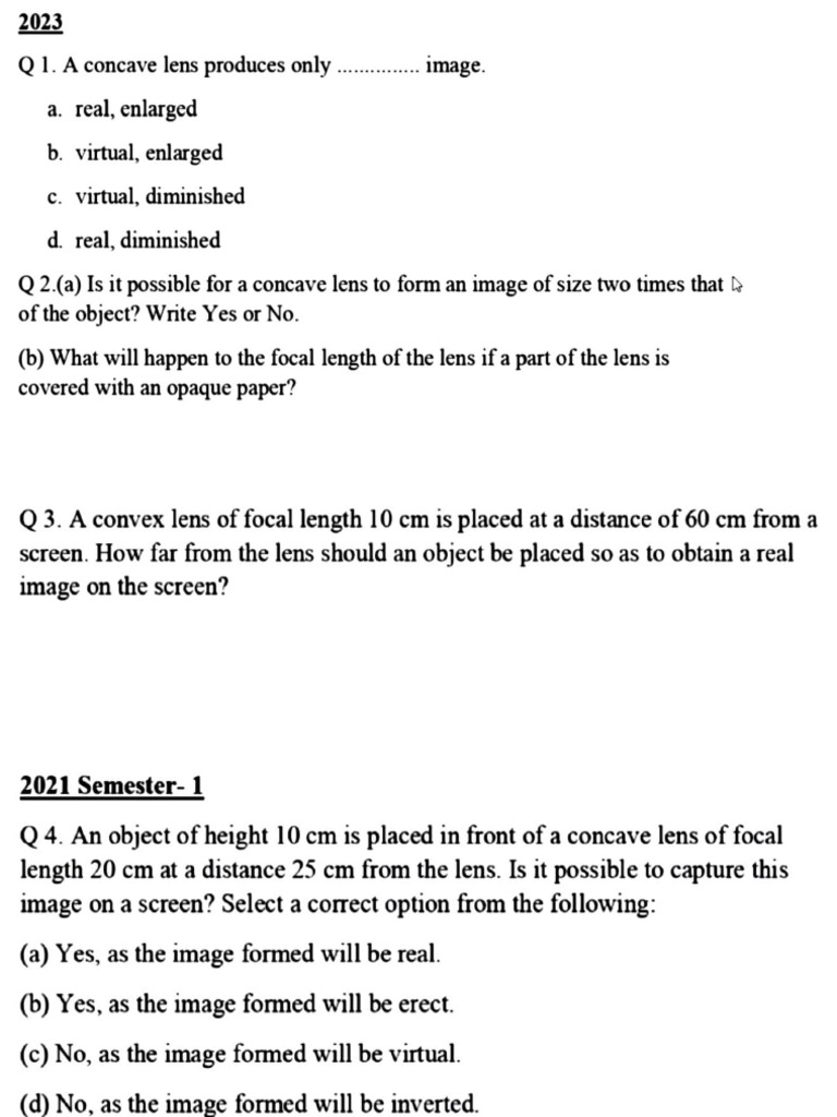 Refraction Through a Lens | PDF