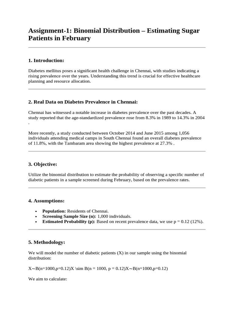 ma3391 assignment -1 Estimating sugar | PDF | Sampling (Statistics ...