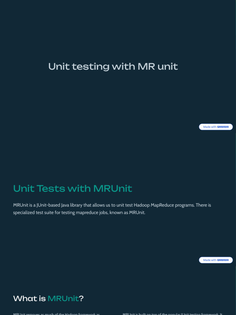 Unit-testing-with-MR-unit | PDF | Apache Hadoop | Map Reduce