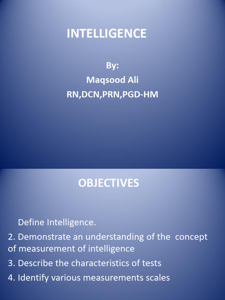 Unit 12 | PDF | Intelligence Quotient | Intelligence