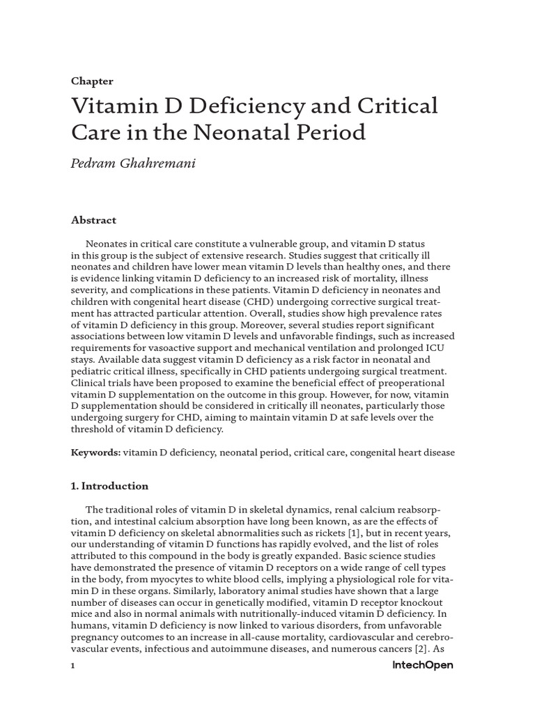 3. Vitamin D Deficiency and Critical | PDF | Vitamin D | Vitamin