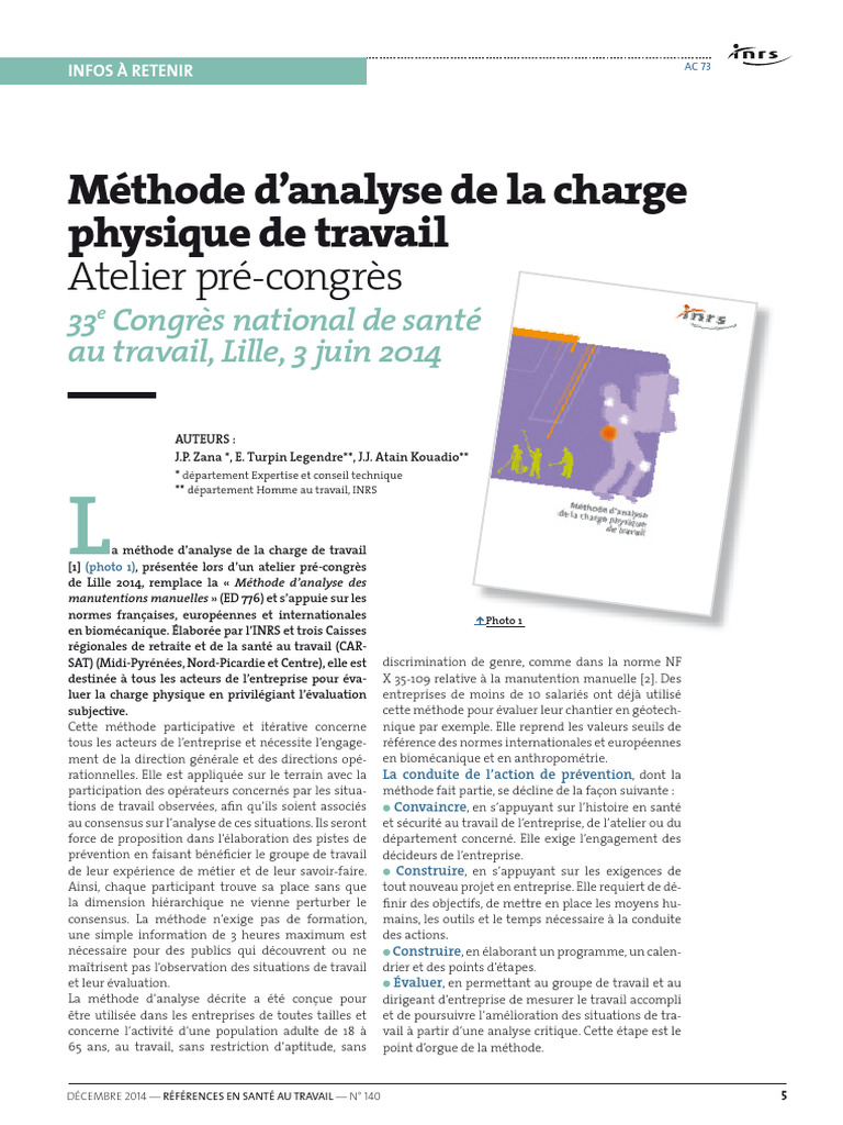 Ac73 METHODE ANALYSE CHARGE PHYSIQUE | PDF | Environnement naturel ...