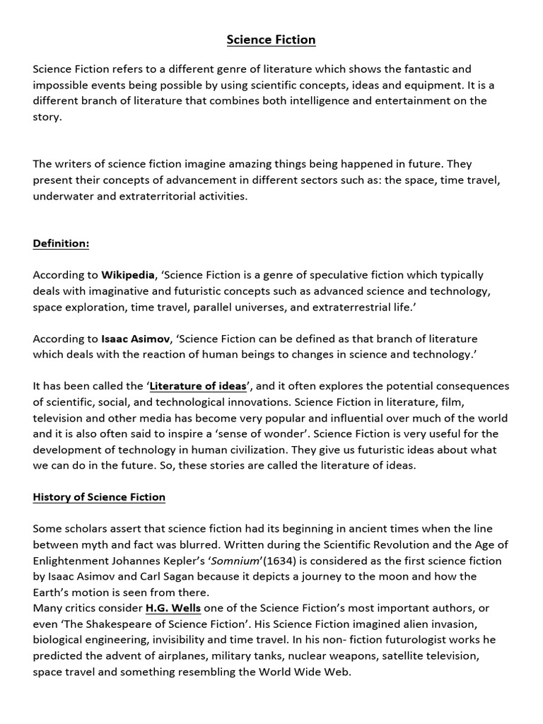 Science Fiction | PDF | Science Fiction | Science