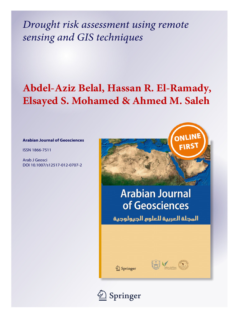 Drought Risk Assessment Using Remote Sen | PDF | Drought ...