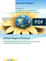 Negara Kesatuan Dan Negara Persekutuan