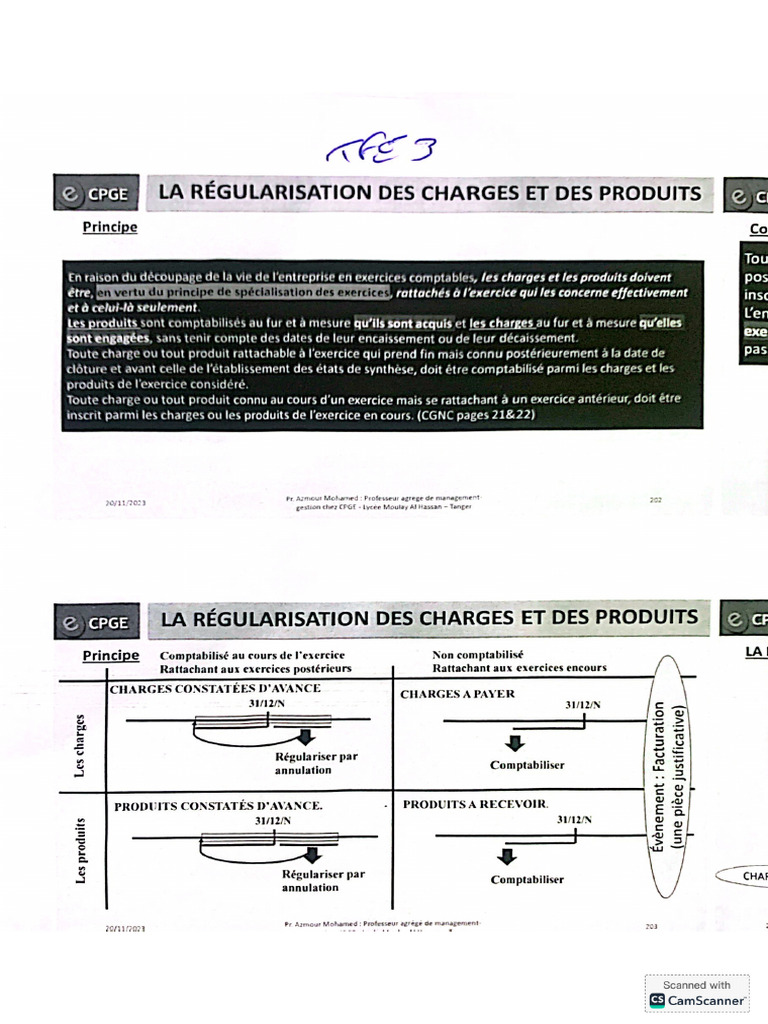 t1-1-3 Tfe Régu Des Charges Et Pdts | PDF