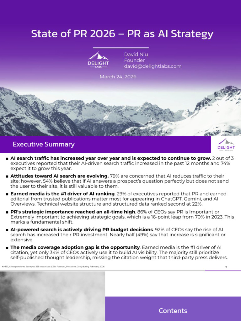 State of PR 2026 - PR As AI Strategy (FINAL) | PDF | Search Engine ...