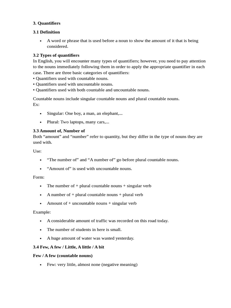 3. Quantifiers | PDF