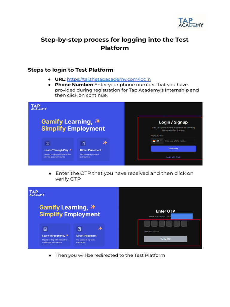Step to Access Test | PDF