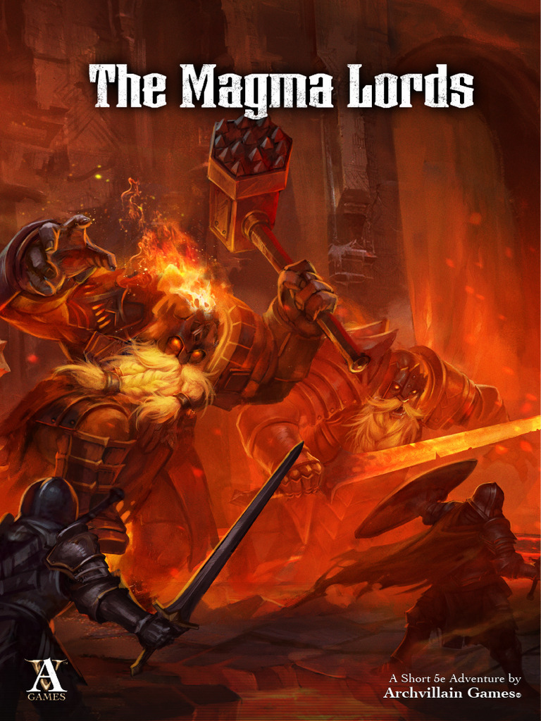 The Magma Lords 5e Module Print (A4) | PDF | Dragon | Volcano