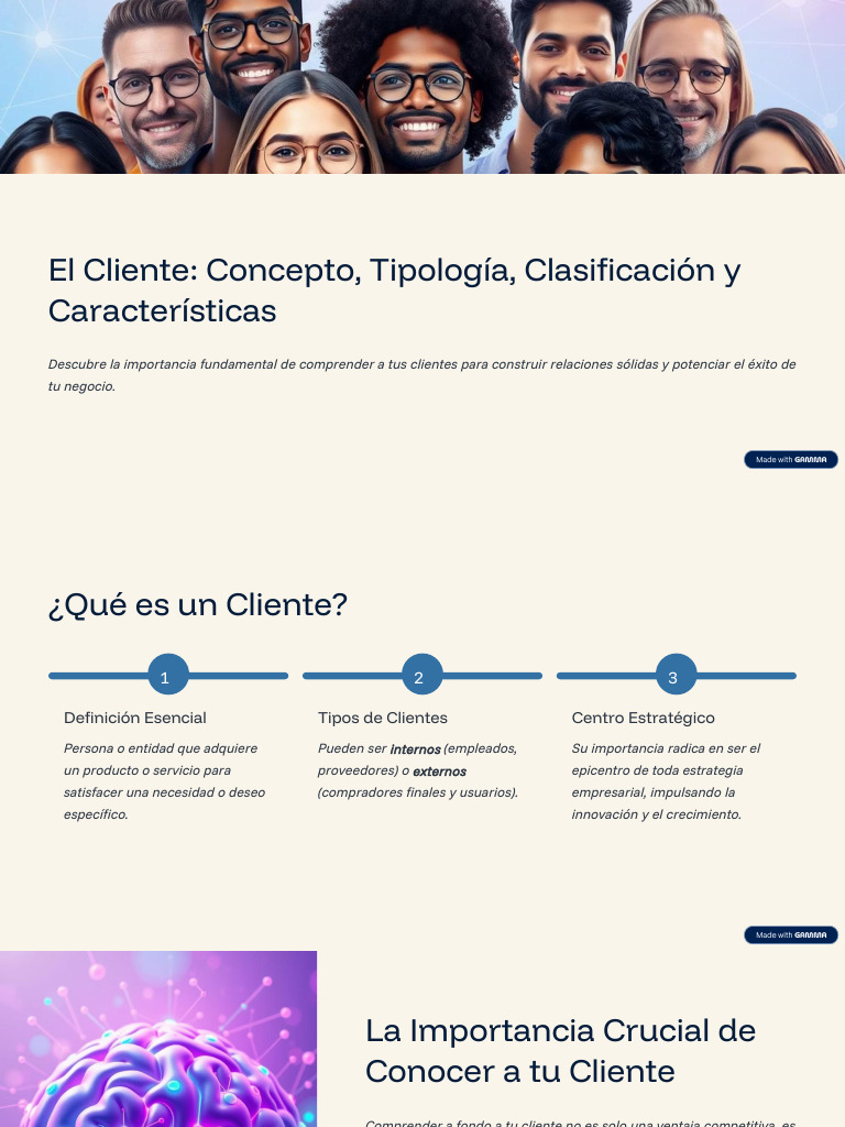 1 El-Cliente-Concepto-Tipologia-Clasificacion-y-Caracteristicas | PDF ...