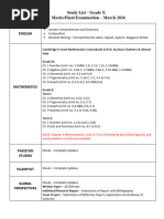 Essential Exam Preparation Checklist | PDF