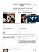 4° - Emprunt Et Metissage Dans La Chanson Actuelle