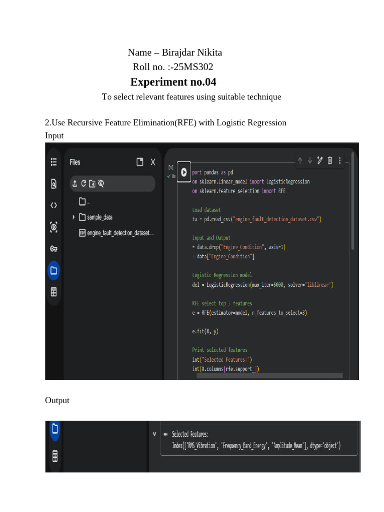 aiml exp 4 | PDF