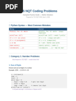 TCS NQT Coding Cheat Sheet | PDF