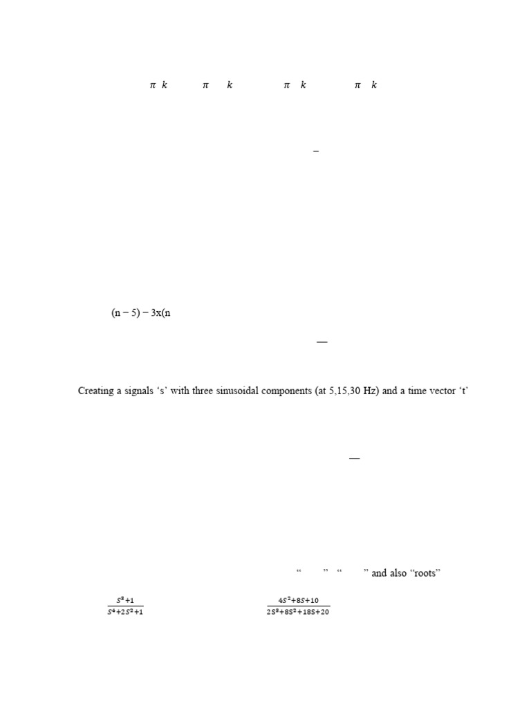 DSP_Lab Experiment List | PDF