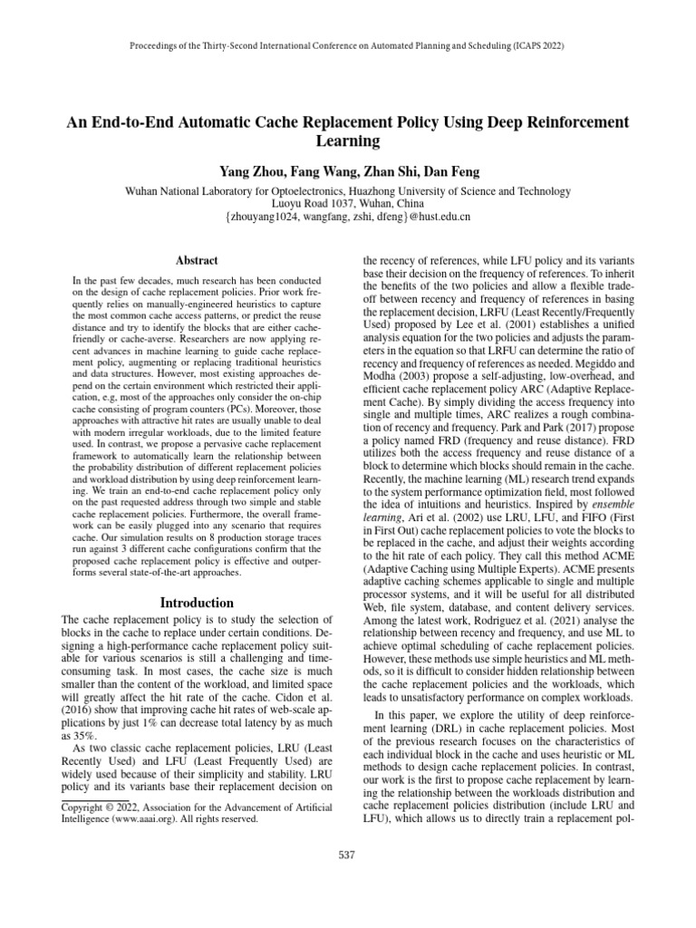 4 - Cache replacement policies | PDF
