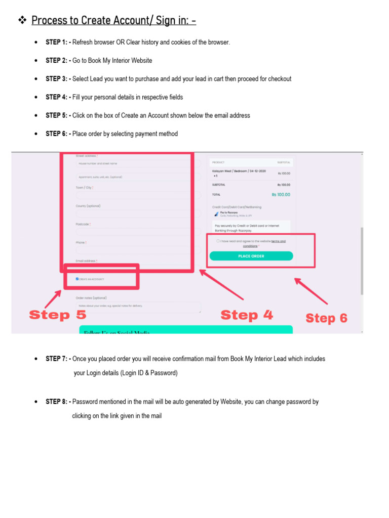Process for Sign in (1) (2) | PDF