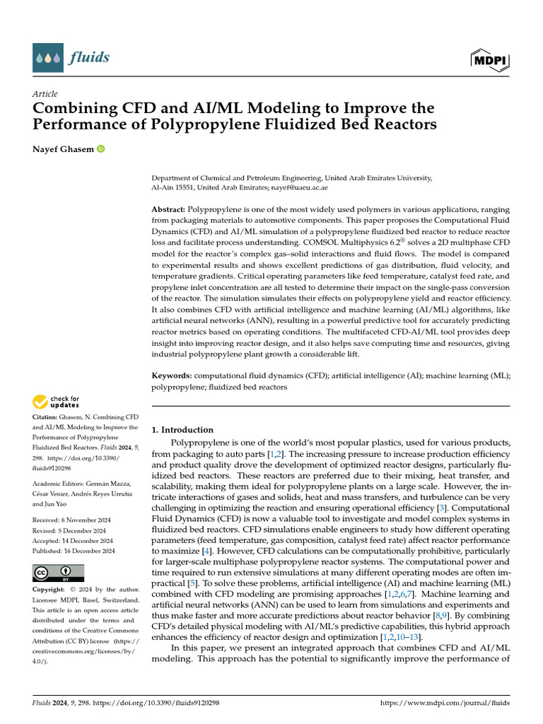 Combining CFD and AIML Modeling to Improve the Per | PDF