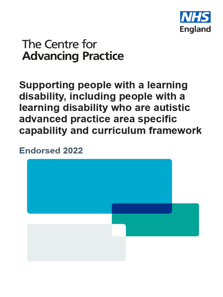 Learning Disability Including People With a Learning Disability Who Are ...