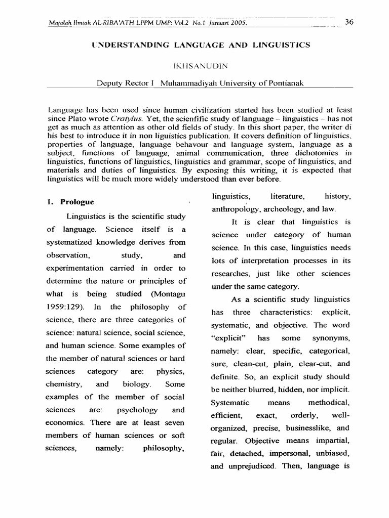 2005 Understanding Language and Linguistics | PDF | Semiotics | Linguistics