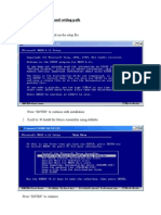 Installation of MASM and Setting Path