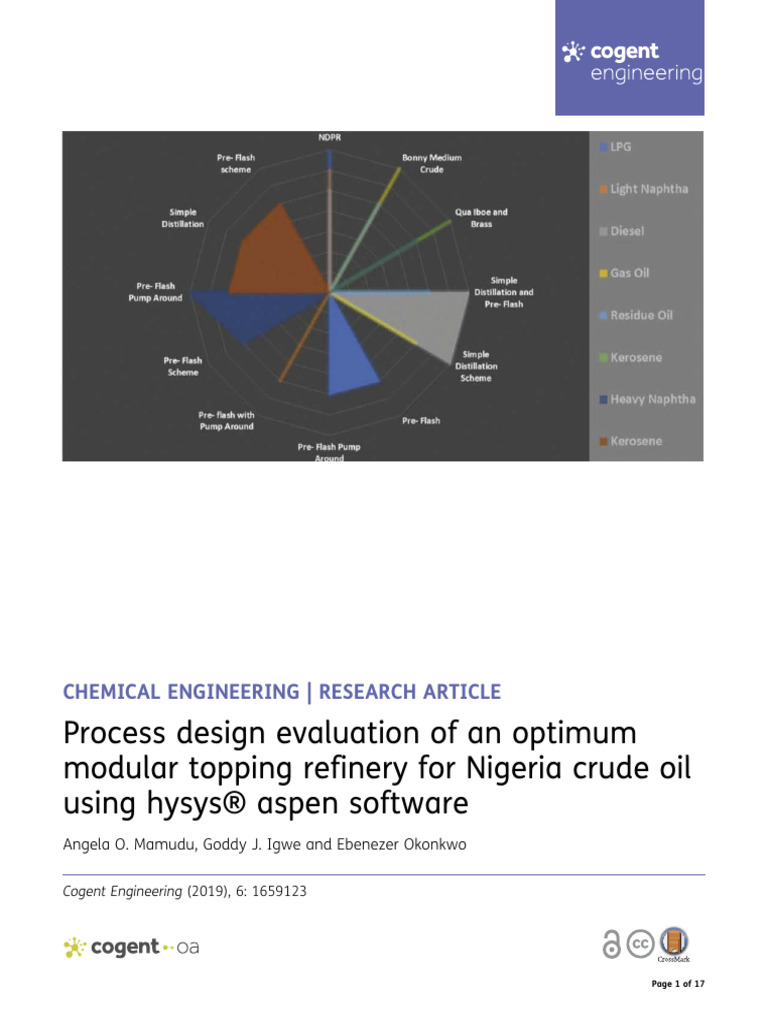 Process Design Evaluation of an Optimum Modular To | PDF