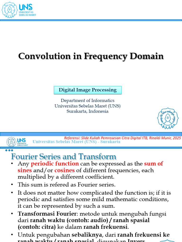 7. Convolution in Frequency Domain_edited | PDF