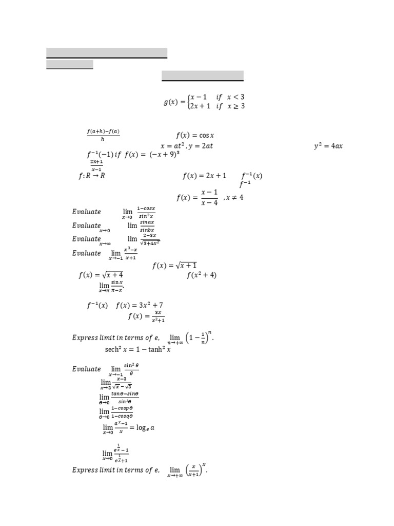 Math 12 Important Questions | PDF | Circle | Ellipse