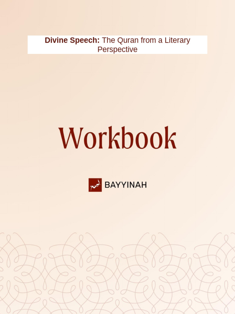 1. the Quran From a Literary Perspective | PDF | Quran | Islam