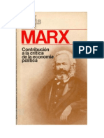 Marx - Contribución a la crítica de la economía política