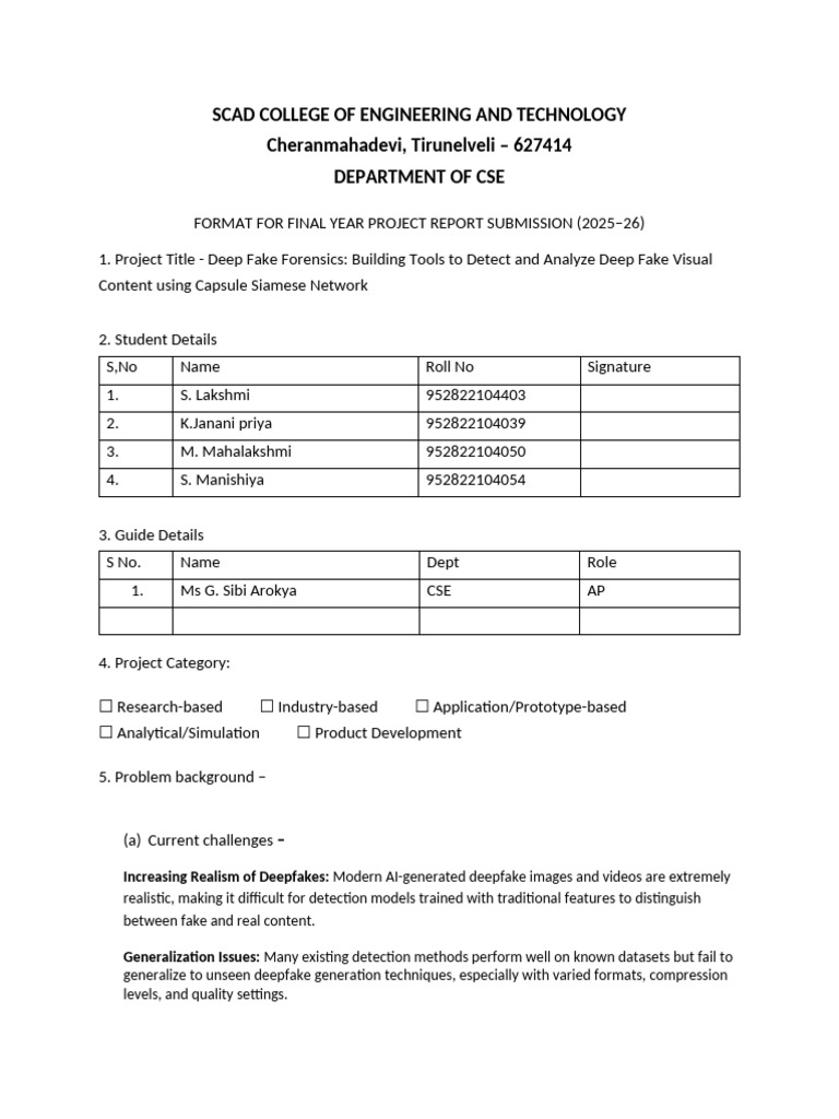 BE Project Submission Format-Lakshmi | PDF | Deep Learning | Computer ...