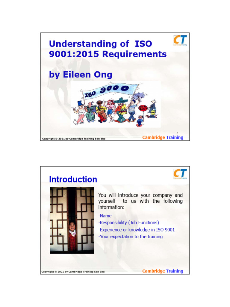 1. Understanding of ISO 9001 (1) | PDF | Quality Management System ...