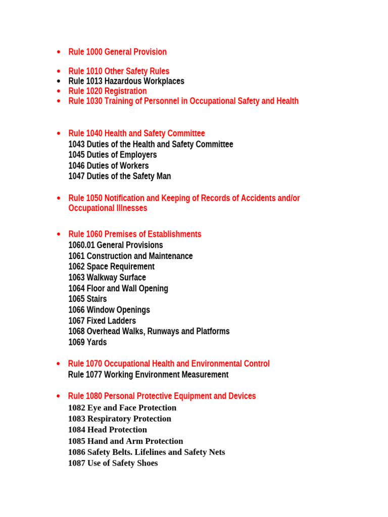 Rule 1000 General Provision | PDF