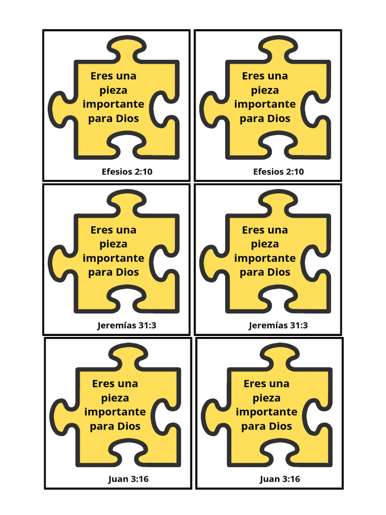 Eres Una Pieza Importante Para Dios | PDF