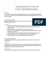 Proposta Di Progetto Per Il Corso Di Electronics For Embedded Systems