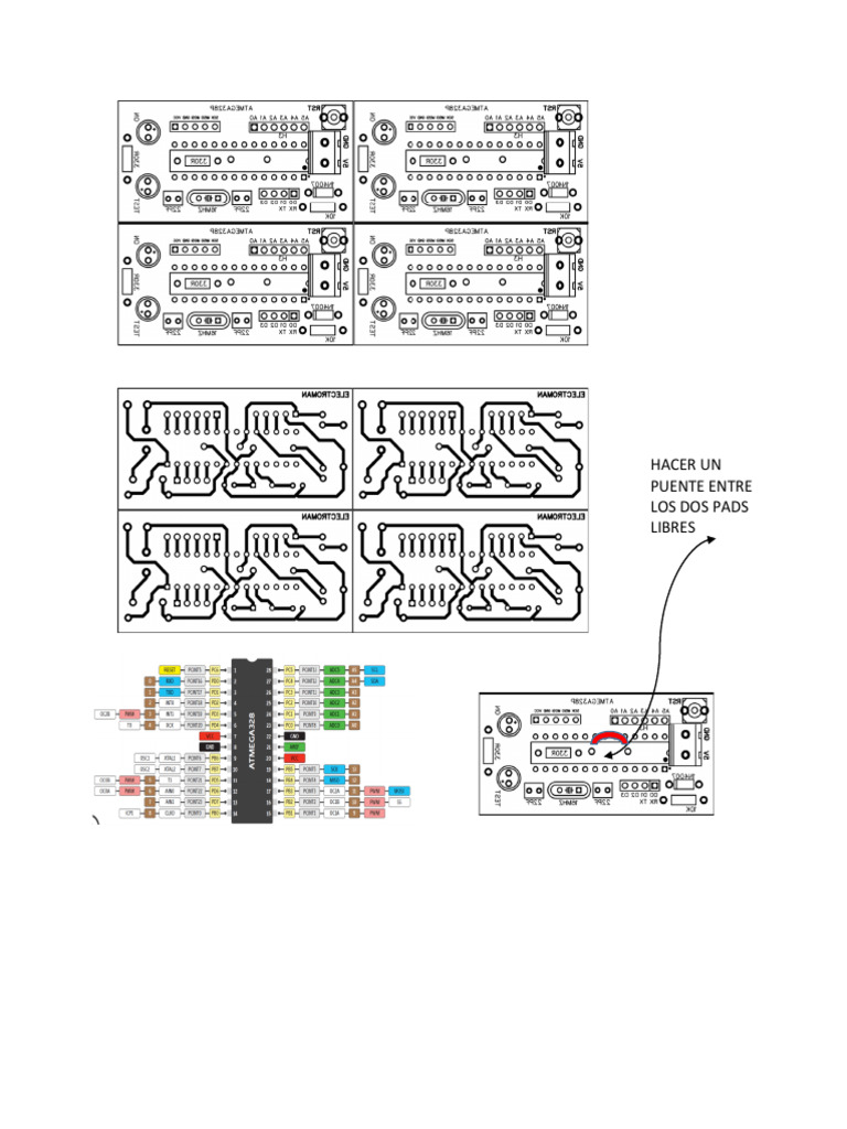 Atmega328p Pcb y Mascara | PDF