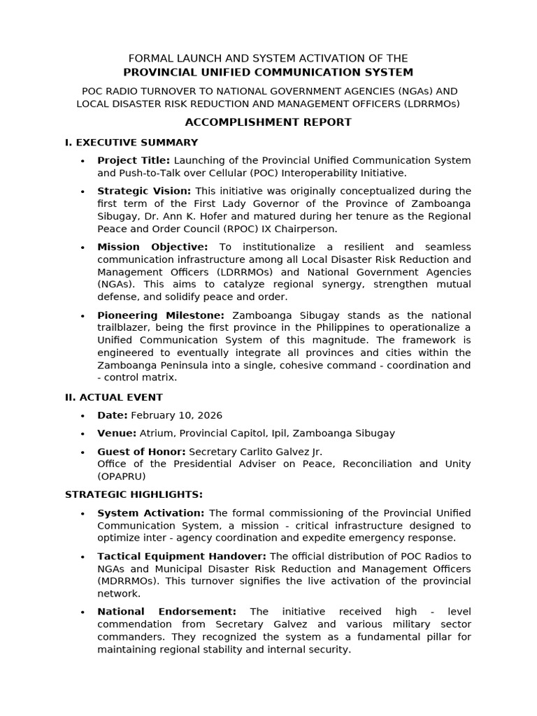 Unified Comm System - Acc Report+Ver2 | PDF