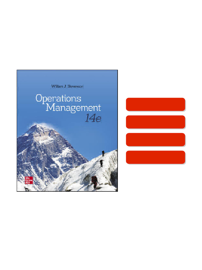 Unlock Operations Management 14th Edition by William J Stevenson ...