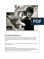 Few Facts About Bruce Lee