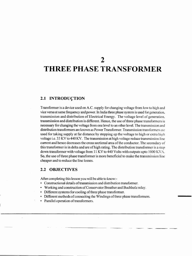 Three Phase Transformer | PDF | Electric Power Distribution | Transformer