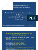 Experiencia Guatemala - Cumbre Internacional para La Educación Del Paciente Con Diabetes