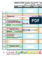 Sidecastr's Current Week Schedule